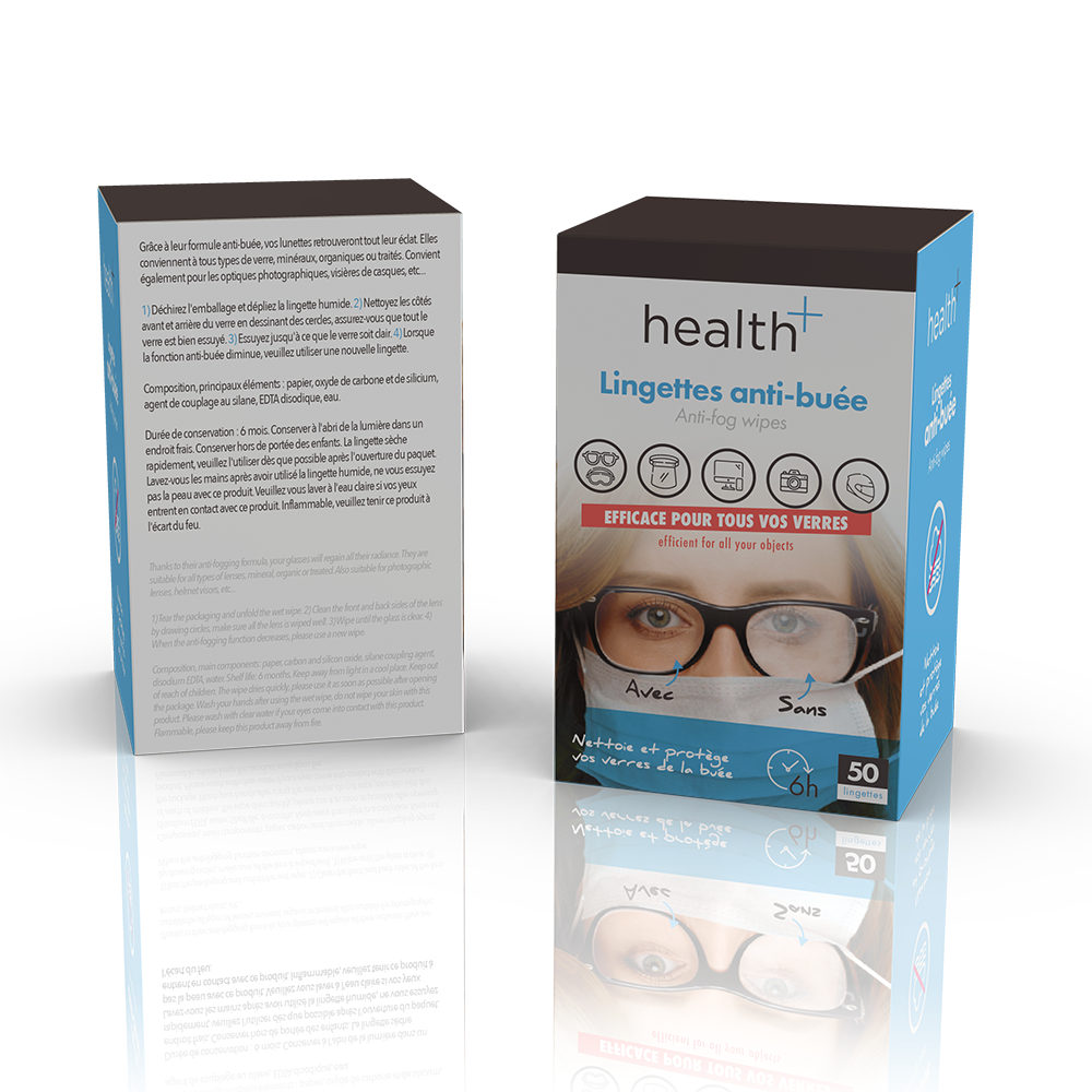 Netoa ® lingettes anti-buée anti fog pack de 120 pièces pour tous types de  verres, lunettes de vue, solaires, natation, masques de plongée, jumelles