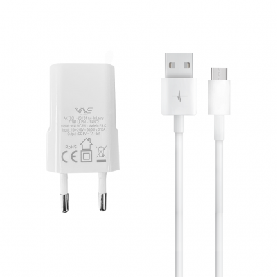 Pack chargeur secteur 1A 1 Port USB 5W + 1 Câble Lightning pour