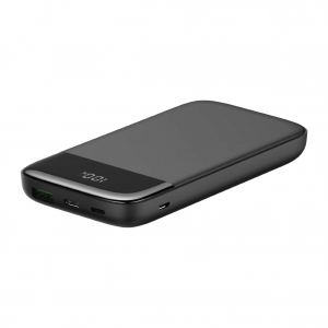 Power Bank 10000 mAh Full Power 3 IN 1 Glossy Black & Aluminum Induction Qi